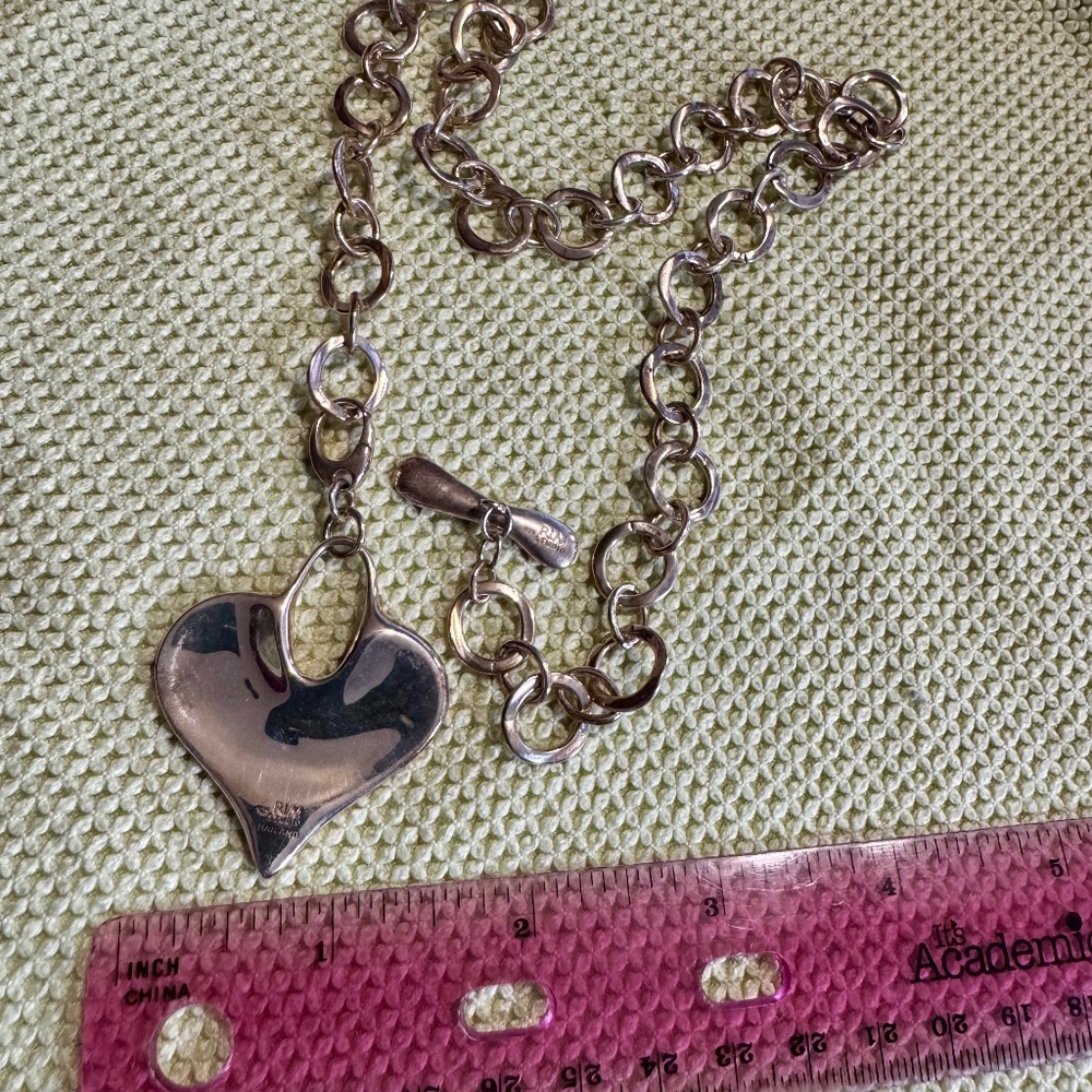 RLM Studio Sterling Heart Neclace Robert Lee Morris